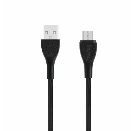 Кабель USB - микро USB FaisON K-127 Arc, 1.0м, 3,5А, цвет: чёрный