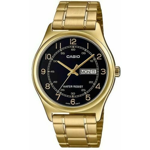 фото Наручные часы casio, золотой, черный