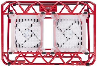 Регулируемая мощная охлаждающая подставка STM для игрового ноутбука/приставки с 2 вентиляторами и подсветкой 15"; 15,6"; 16"; 17"; 17,3", IP33 Red
