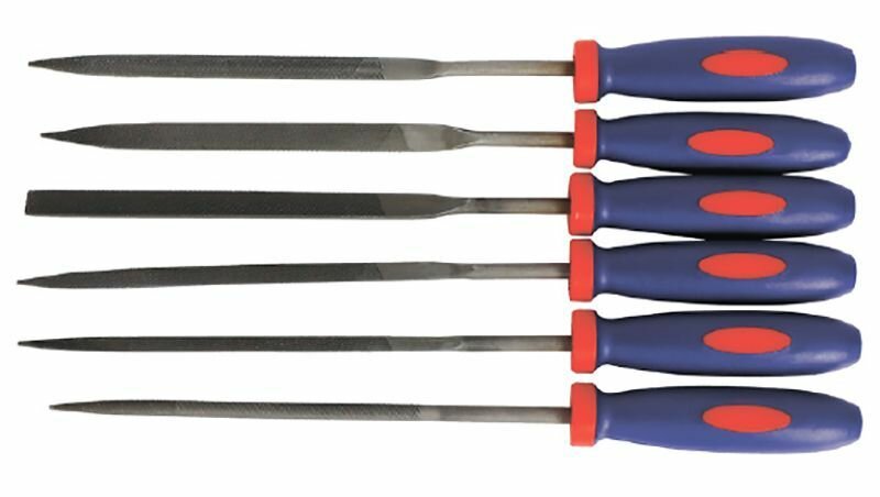 Набор стальных надфилей 6 шт, без алмазного напыления, WORKPRO WP251018 — фото 1