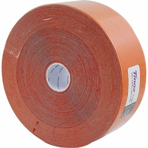 фото Тейп кинезиологический tmax 22m extra sticky biege (5 см x 22 м), оранжевый (423266)