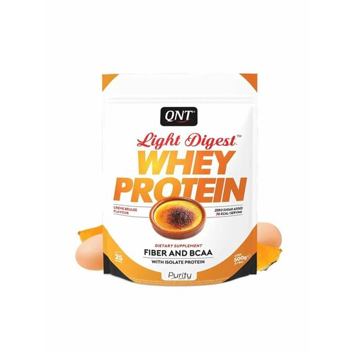 QNT WHEY PROTEIN Light Digest вкус: Крем-брюле 500 г qnt whey protein light digest вкус кьюбердон 500 г