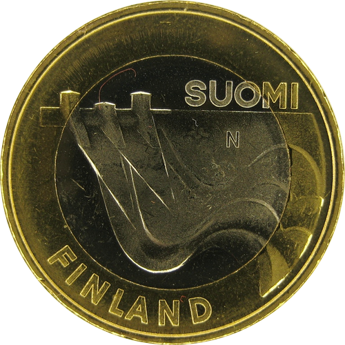 Финляндия 5 евро 2013 Гидроэлектростанция в Иматре. Карелия UNC / коллекционная монета монета 2 евро эмиль силланпяя финляндия 2013 г в unc