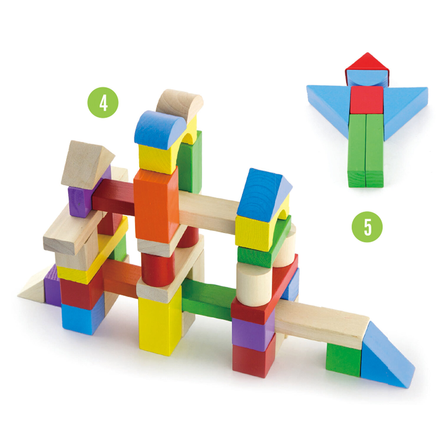 Classic Toys Строительные Кубики, 100 шт New Classic Toys - фото №16