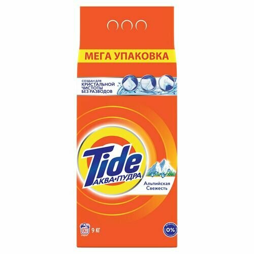 Tide Порошок стиральный автомат Альпийская свежесть, 9000 г