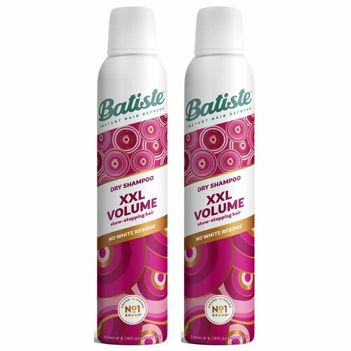 Batiste Набор XXL Volume spray 2 х 200 мл batiste сухой шампунь xxl volume spray для экстра объема волос 120 г 200 мл