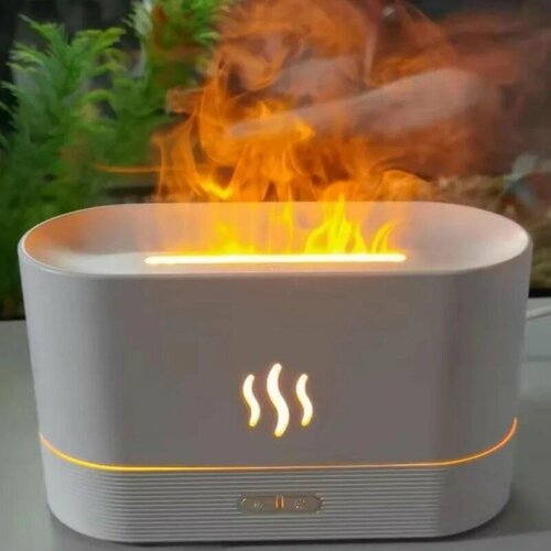 Беспроводной ультразвуковой увлажнитель воздуха Камин с имитацией пламенибелый 109900₽