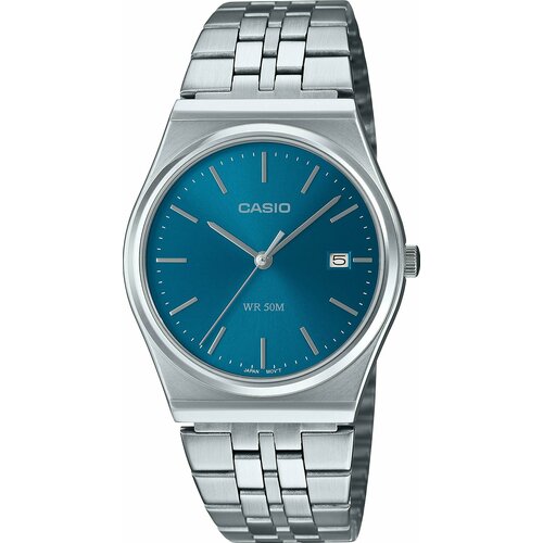 фото Наручные часы casio collection mtp-b145d-2a2, синий, бирюзовый