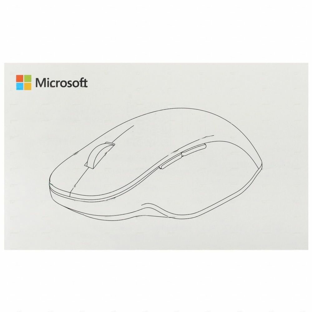 Мышь беспроводная Microsoft Bluetooth Ergonomic Mouse, Bluetooth, Белый (Ледниковый) 222-00027 - фото №9