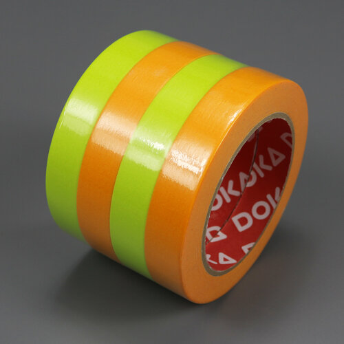 Деликатная малярная Washi Tape 19x40 DOKATAPE 4шт, микс зеленый и желтый