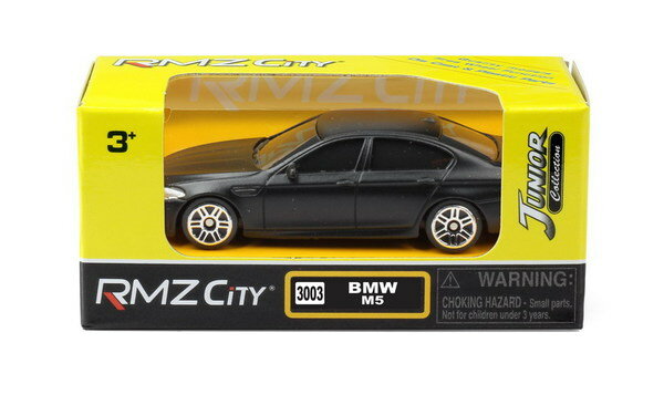 Машина металлическая RMZ City 1:64 BMW M5, без механизмов, черный матовый цвет (344003SM)