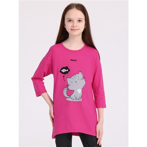 Лонгслив Апрель, размер 62-122, розовый, фуксия пижама апрель размер 62 122 фуксия черный