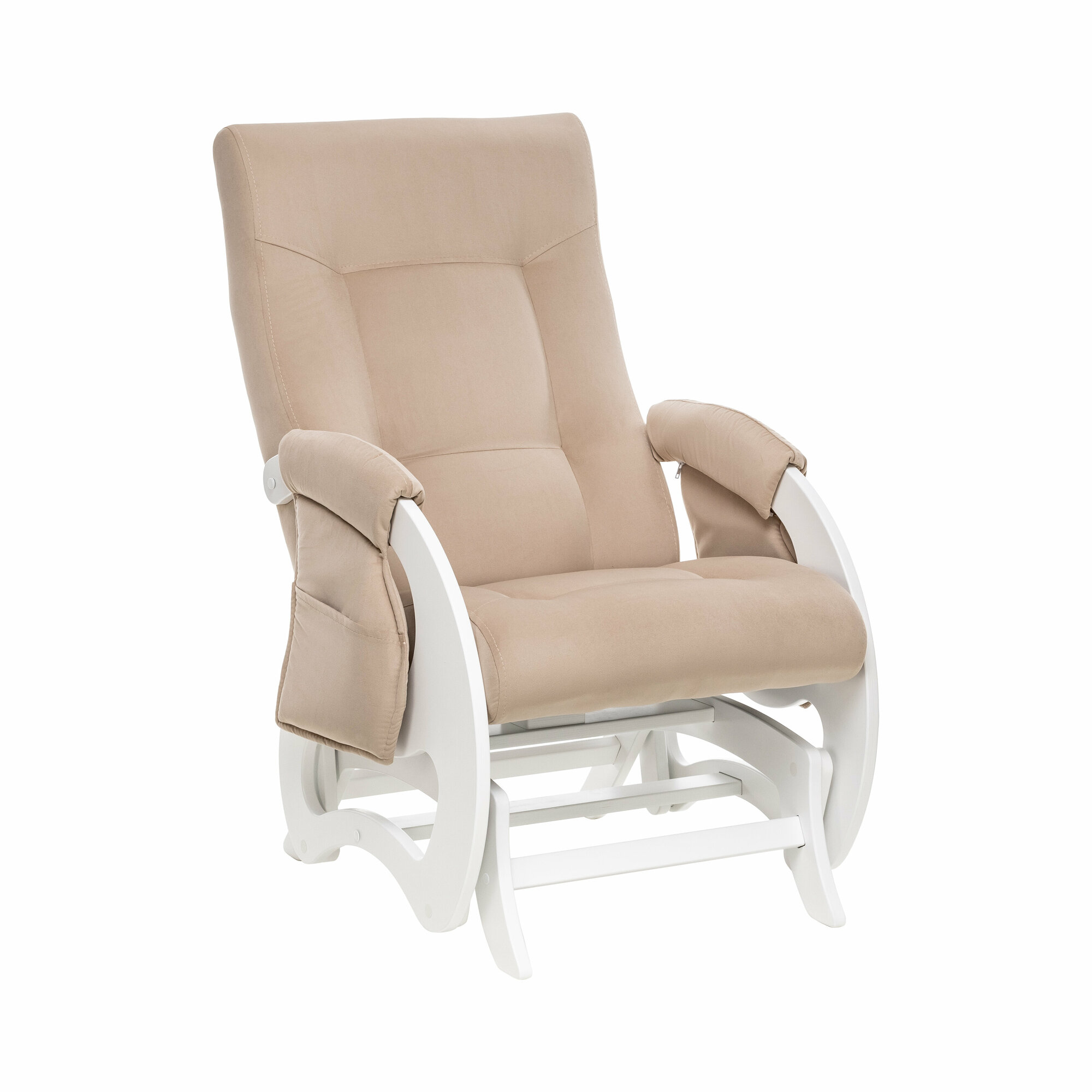 Кресло-глайдер для мамы (для кормления) Milli Ария Дуб молочный/V18 Vanilla