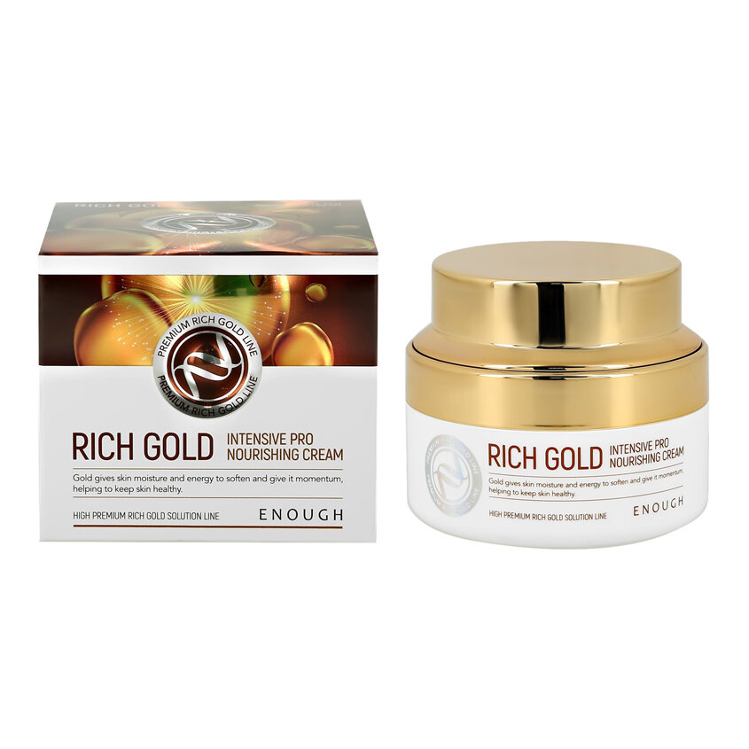 Enough Rich Gold Intensive Pro Nourishing Cream питательный крем для лица с золотом, 50 мл