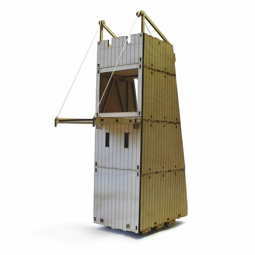 фото Сборная модель осадная башня гелеполь (armarika) / деревянный конструктор армарика