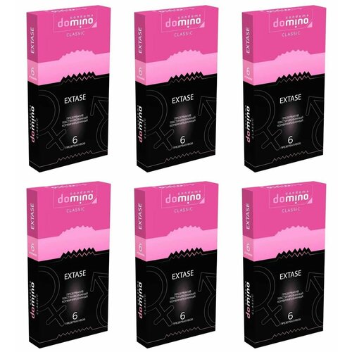 Domino Презервативы Classic Extase, 6 шт/уп, 6 уп