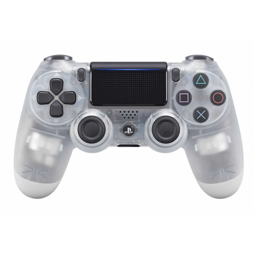 Беспроводной геймпад \ джойстик для PS4 прозрачный серый, бесцветный, белый