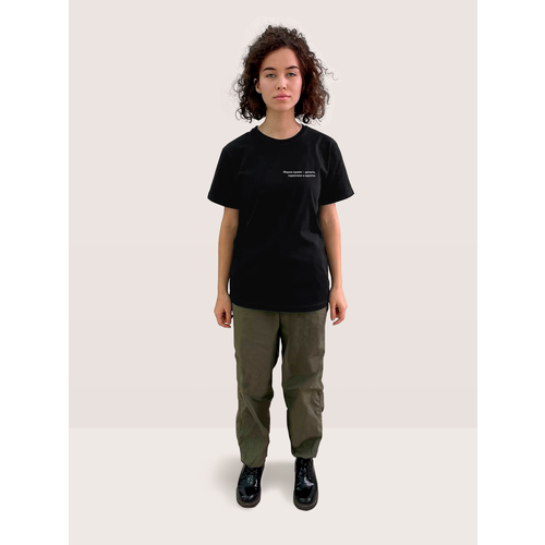 фото Футболка minimal trend, размер 2xl(54), черный