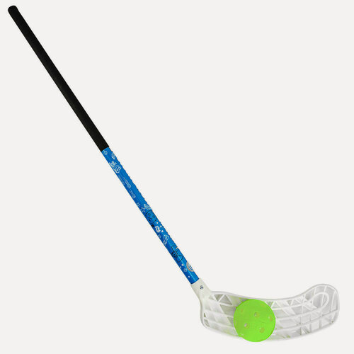 Изображение товара Клюшка для флорбола детская (4.5-6 лет) RealStick KIDSCAMP 65 см (рост 110-120 см) с мячом, MR-KF-KC65R, правый загиб