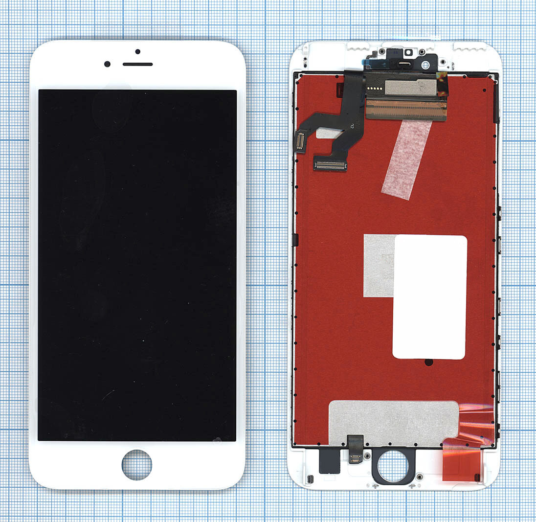 Дисплей (экран) в сборе с тачскрином для iPhone 6S Plus (Tianma) белый / 1920x1080 (Full HD)