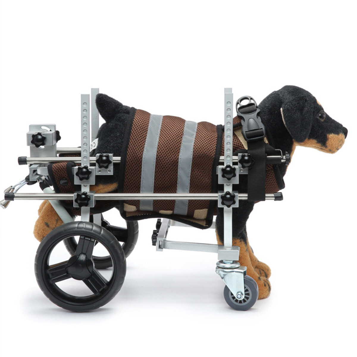Инвалидная коляска для собак, Bentfores (коричневый/серый, артикул CJC07, 34735)