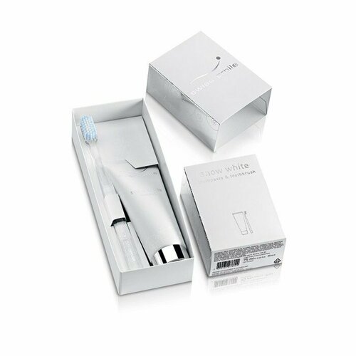 Набор SWISS SMILE зубная паста Snow White и зубная щетка, отбеливающая