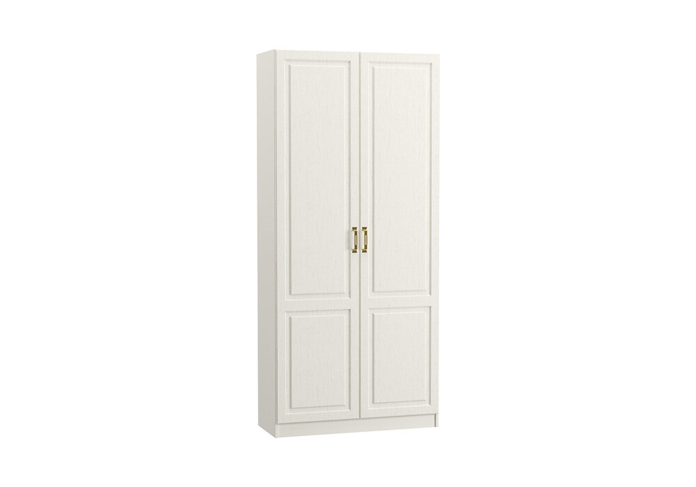 Шкаф для одежды Моби Ливерпуль белый / ясень ваниль 100x41.4x220.3 см