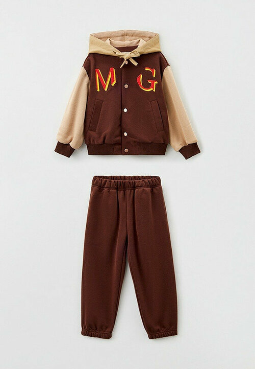 Комплект одежды MiaGia, размер 122/128, коричневый