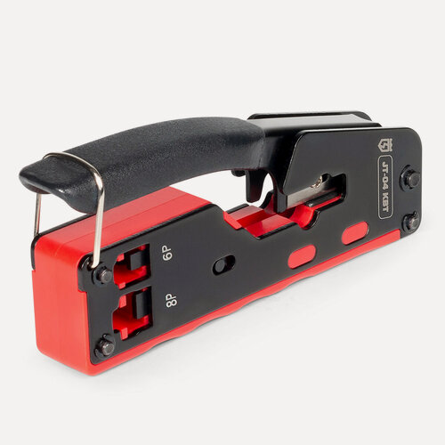 Изображение товара Обжимные клещи JT-04 с двумя встроенными модулями для RJ-45, RJ-12, RJ-11 {67376}