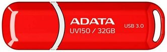 Флешка ADATA 32GB UV150, USB 3.0, Красный