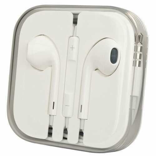 Наушники проводные Earpods Jack 3.5 / Гарнитура с микрофоном для Айфон / iPhone и Андроид / наушники проводные разъем type c с микрофоном и регулировкой громкости для samsung xiaomi honor huawei poco