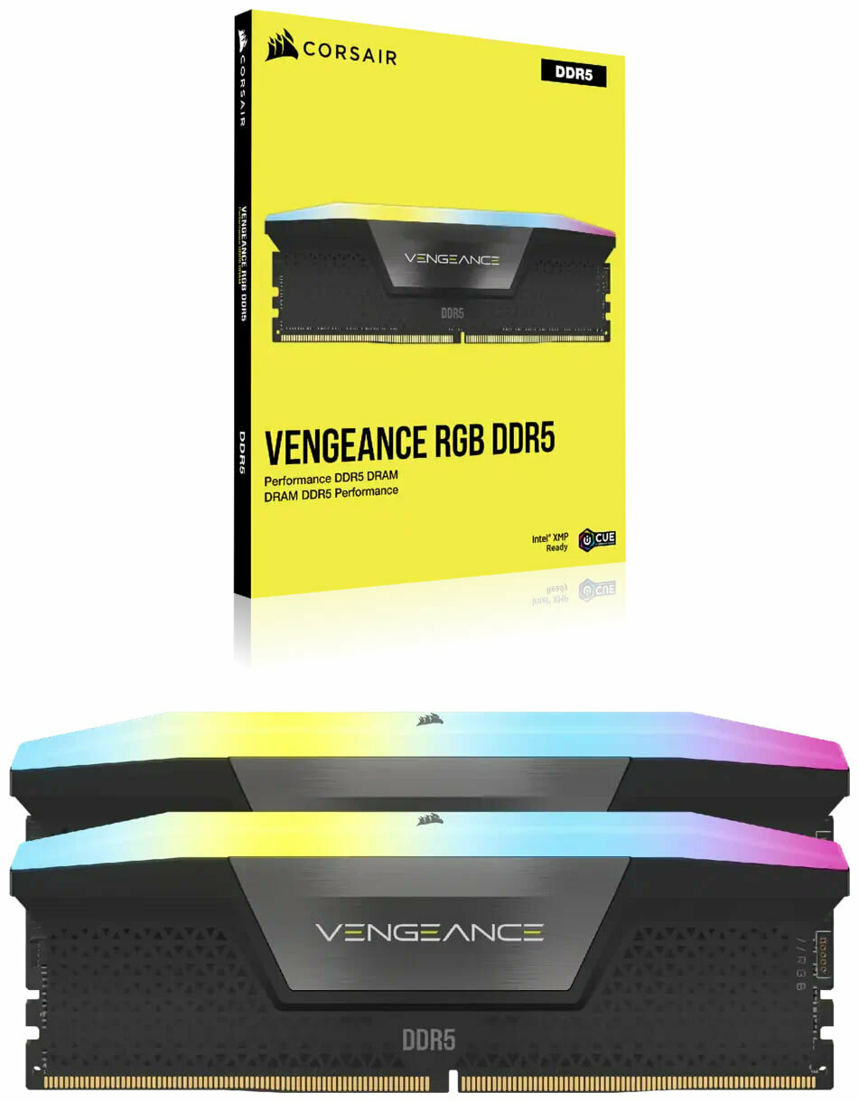 Оперативная память CORSAIR DDR5 32GB (2x16GB) Vengeance 5600MHz CL36 (36-36-36-76) 125V / CMK32GX5M2B5600C36W / White