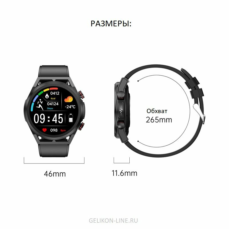 Обзор: Умные-часы с ЭКГ, давлением, кислородом в крови GELIKON LINE GLECG-88 Smart Watch - ХИТ по давлению и ЭКГ