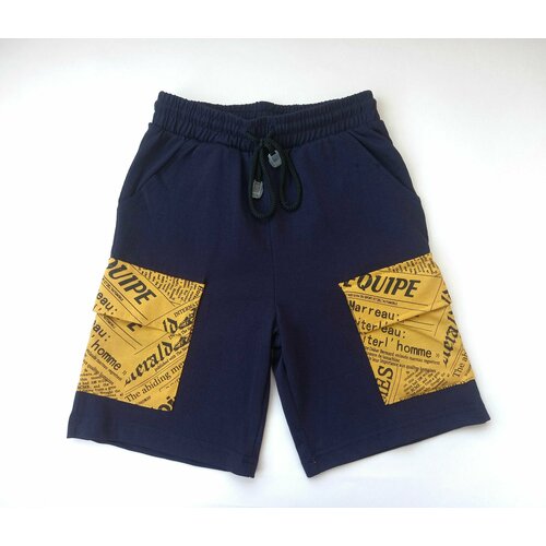 фото Шорты , размер 146, синий нет бренда