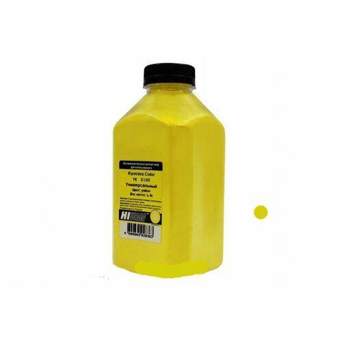 Тонер Hi-Black для Kyocera Color TK-5150Y, Y, 210 г, банка, желтый заправочный тонер для kyocera тип tk 5150y yellow булат 165 гр