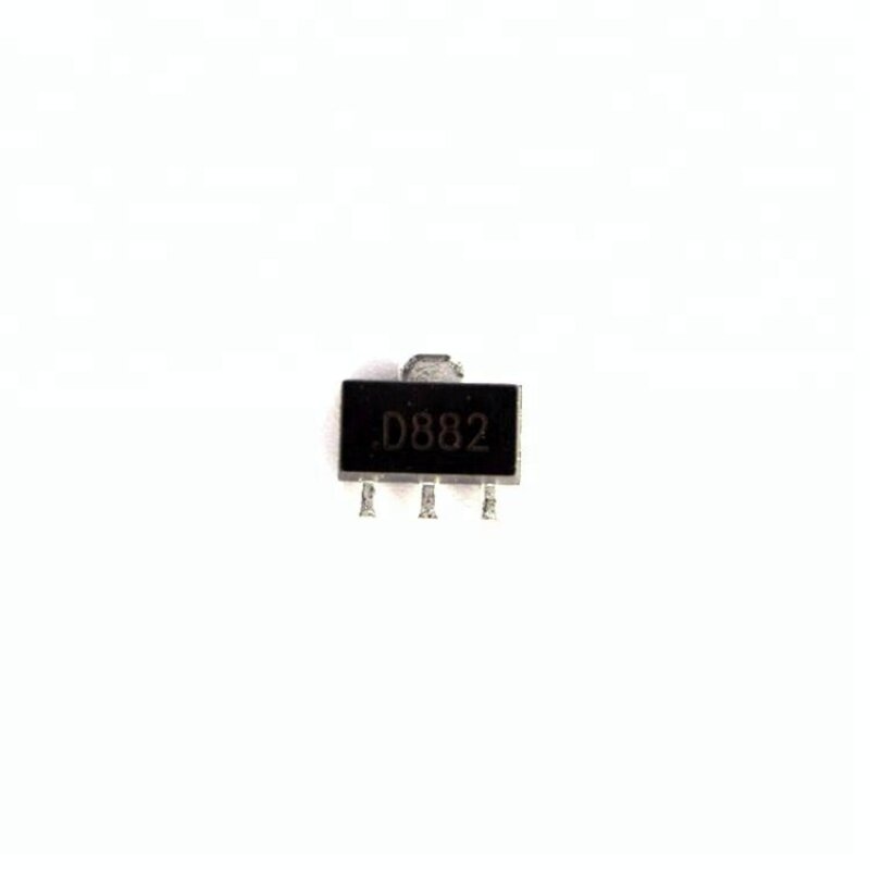 2SD882P D882 Транзистор биполярный NPN Ic=3А Vceo=30В Vcbo=60В Pd=12.5Вт [SOT-89]