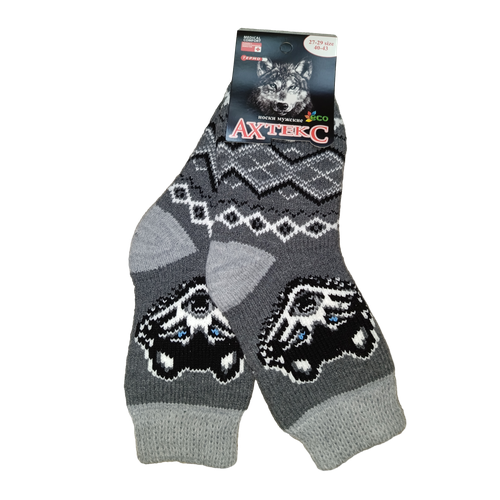фото Носки ахтекс, размер 40-43, белый, серый, серебряный, черный
