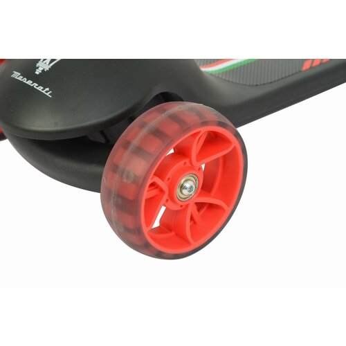 Трехколесный беговел-самокат Maserati с сиденьем - CLB-0140-BLACK