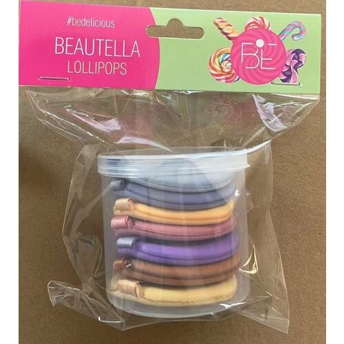 Пуховка для пудры и жидких тональных средств BEAUTELLA LOLLIPOPS 7шт L23-MUA-16