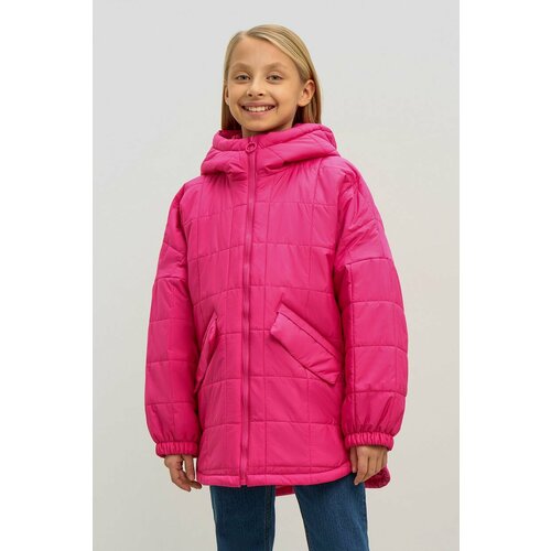фото Куртка baon, демисезон/лето, удлиненная, размер 134, розовый