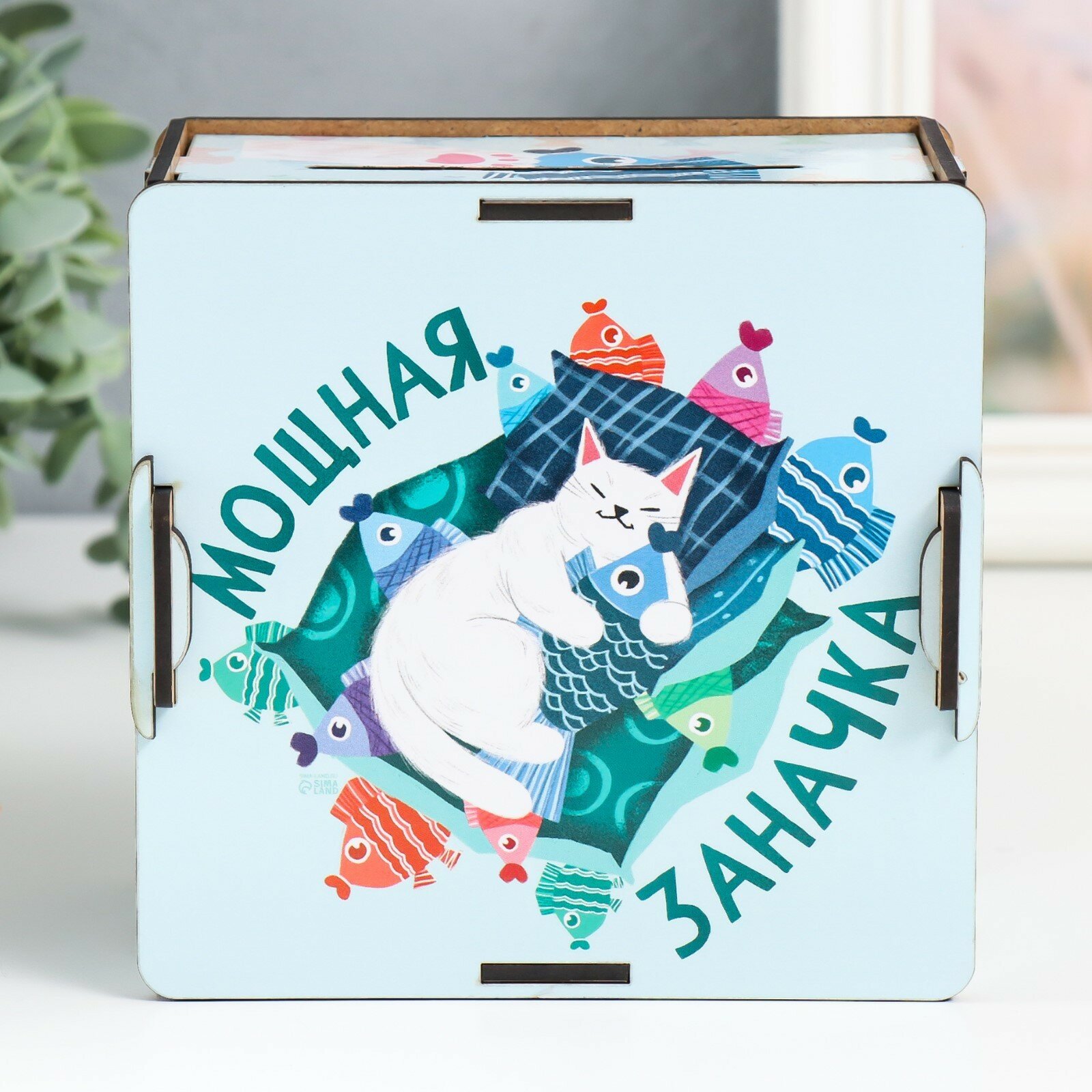 фото Копилка "Мощная заначка" 14х14х8 см (набор 10 деталей)