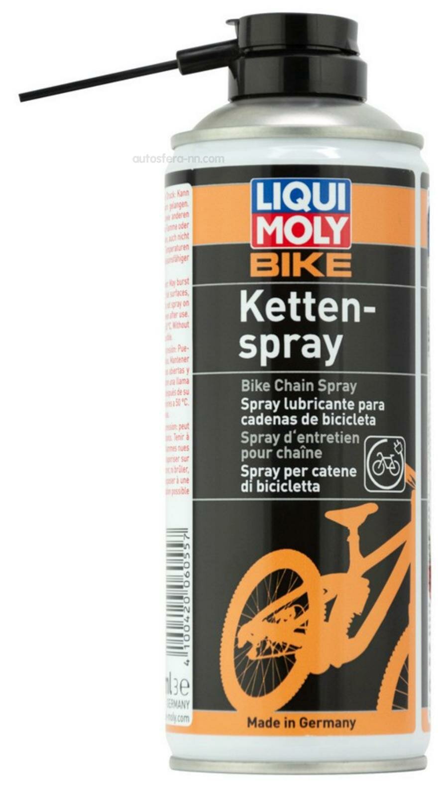 LIQUI MOLY 6055 Смазка универсальная цепная для велосипеда Bike Kettenspray 0,4L