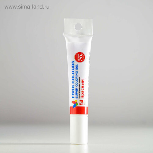 Краситель пищевой гелевый, красный, 20 г