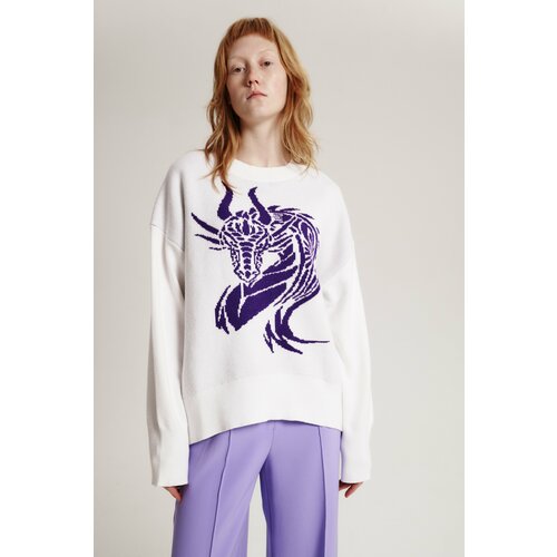 фото Свитер vosq, размер s, белый