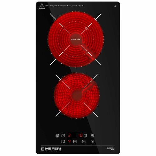 Электрическая варочная панель MEFERI MEH302BK POWER 30 см 2 конфорки черная 789000₽