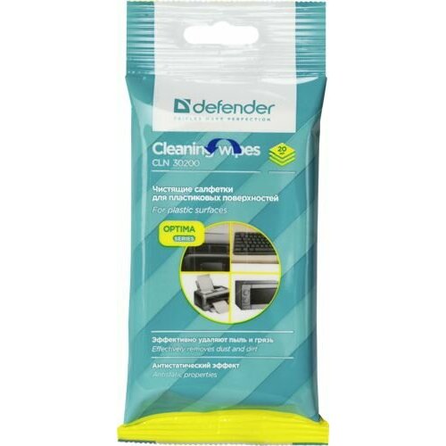 Салфетка Defender CLN 30200 для оргтехники, для пластиковых поверхностей