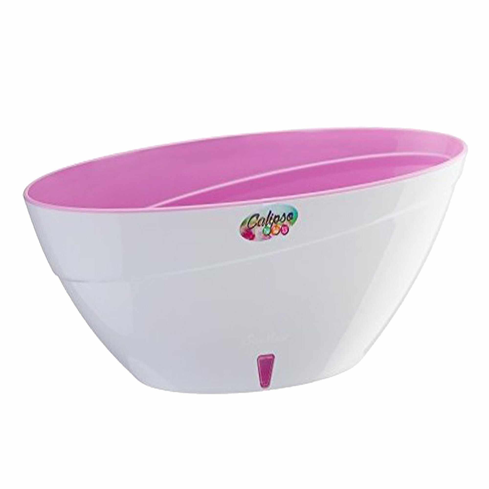 фото Горшок с фитильным автополивом Santino Calipso 2л, белый-лавандовый