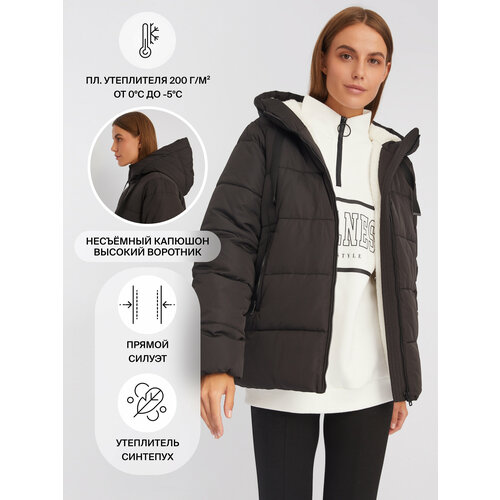 фото Куртка zolla, размер xs, черный