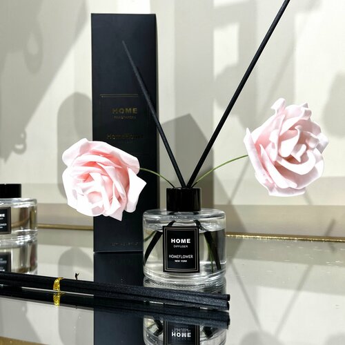 Диффузор ароматический для дома с палочками Home aroma 120 ml Розы