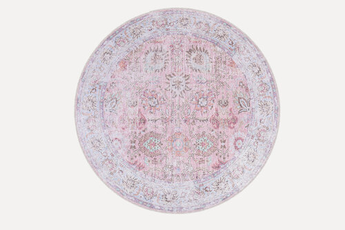 Изображение товара Ковер безворсовый DivaHome , Круглый ковер на пол в гостинную, турецкий килим,1.6X1.6 м.